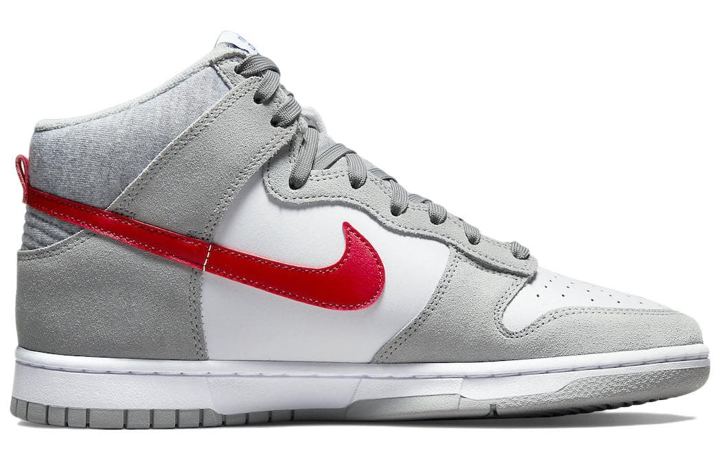 Nike Dunk High Light Smoke Grey Gym Red 4