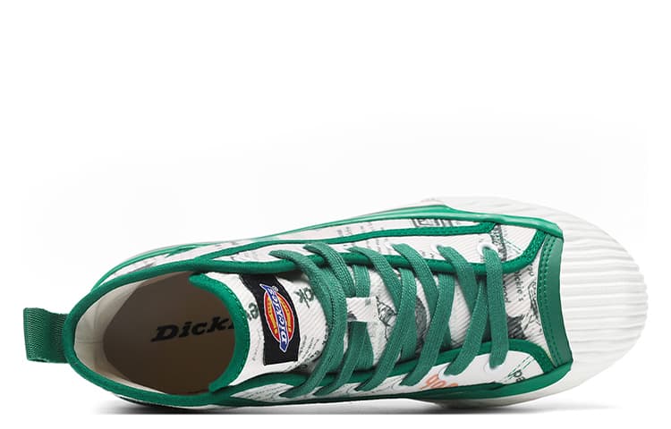 Dickies Canvas Shoes Unisex High-Top Green 6