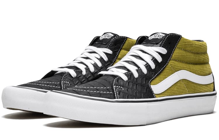Sk8 Mid Supreme X Vans Pro 'Corduroy Croc' 5