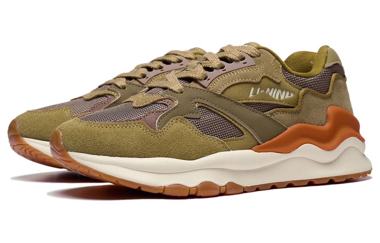 LiNing 001 Mountain Sea Anti-Slip Wear-Resistant Low-Top Sports Casual Shoes Men's Mushroom Brown 6