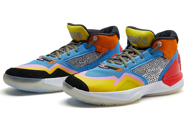 New Balance Kawhi Light Cobalt Atomic Yellow 5