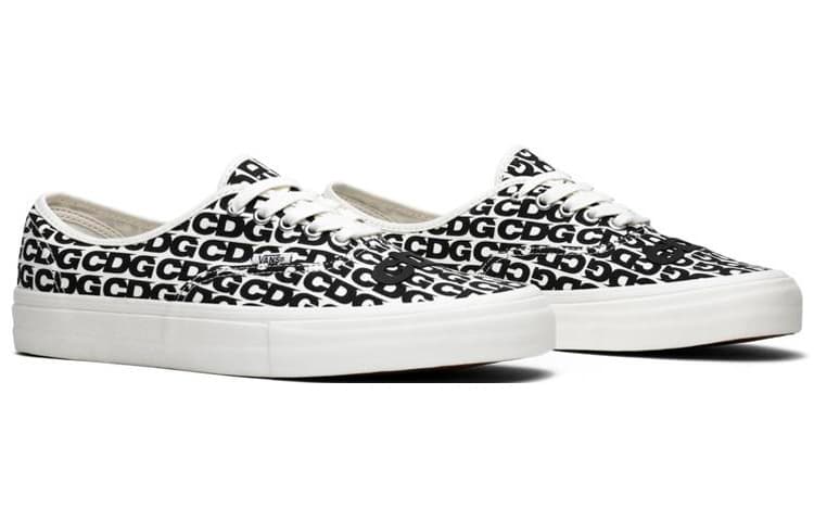 Vans Authentic Comme Des Garcons White Heel Tab 2