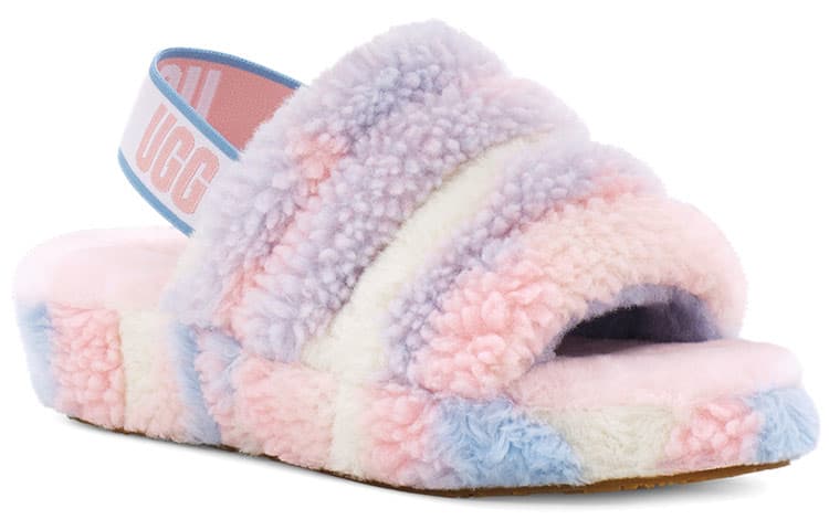 UGG Fluff Yeah Slide Cali Collage Women's 5