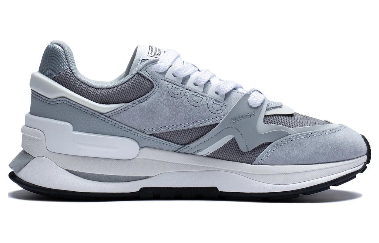 LiNing 001 Innocence V2 Innocent V2 Durable Breathable Low-Top Sports Casual Shoes Gray White 3