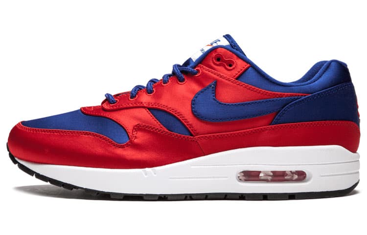Nike Air Max 1 Satin University Red Deep Royal Blue 2