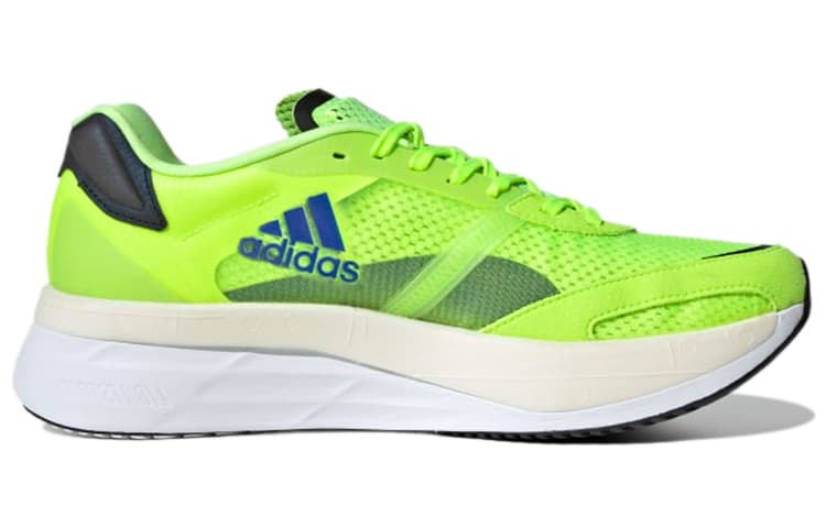 Adidas Adizero Boston 10 Signal Green Sonic Ink 4