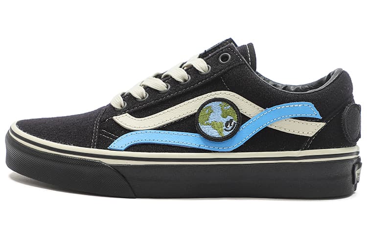 Vans Old Skool Classic Casual Skateboarding Shoes Black Unisex 'Black White' 2