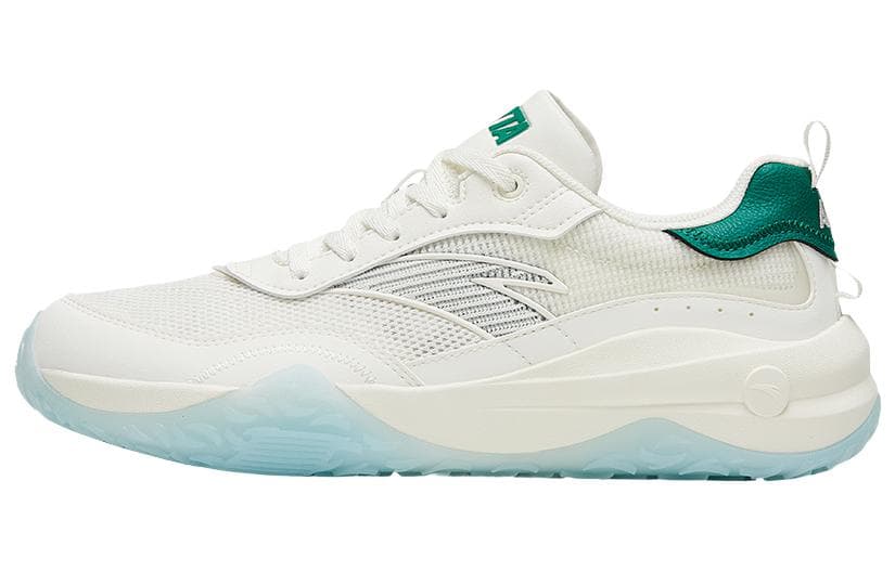 Anta Anti-Slip Wear-Resistant Low-Top Sports Casual Shoes Men's White Green 2