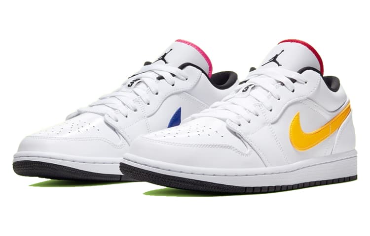 JORDAN 1 Low White Multi Color 5