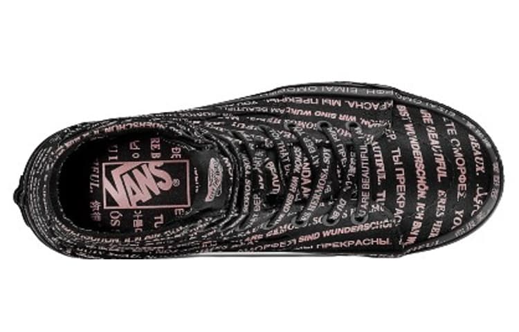 Sk8 Vans -Hi Tapered 'We Are Beautiful - Black' Women's 5