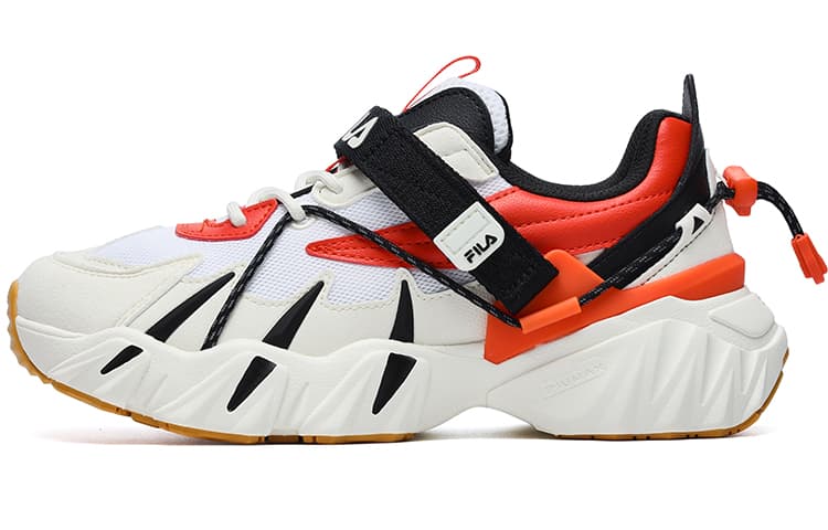 FILA Beast XT Tiger Paw Cushioning Anti-Slip And Wear-Resistant Low-Top Casual Shoes Women's White Vanilla Ice