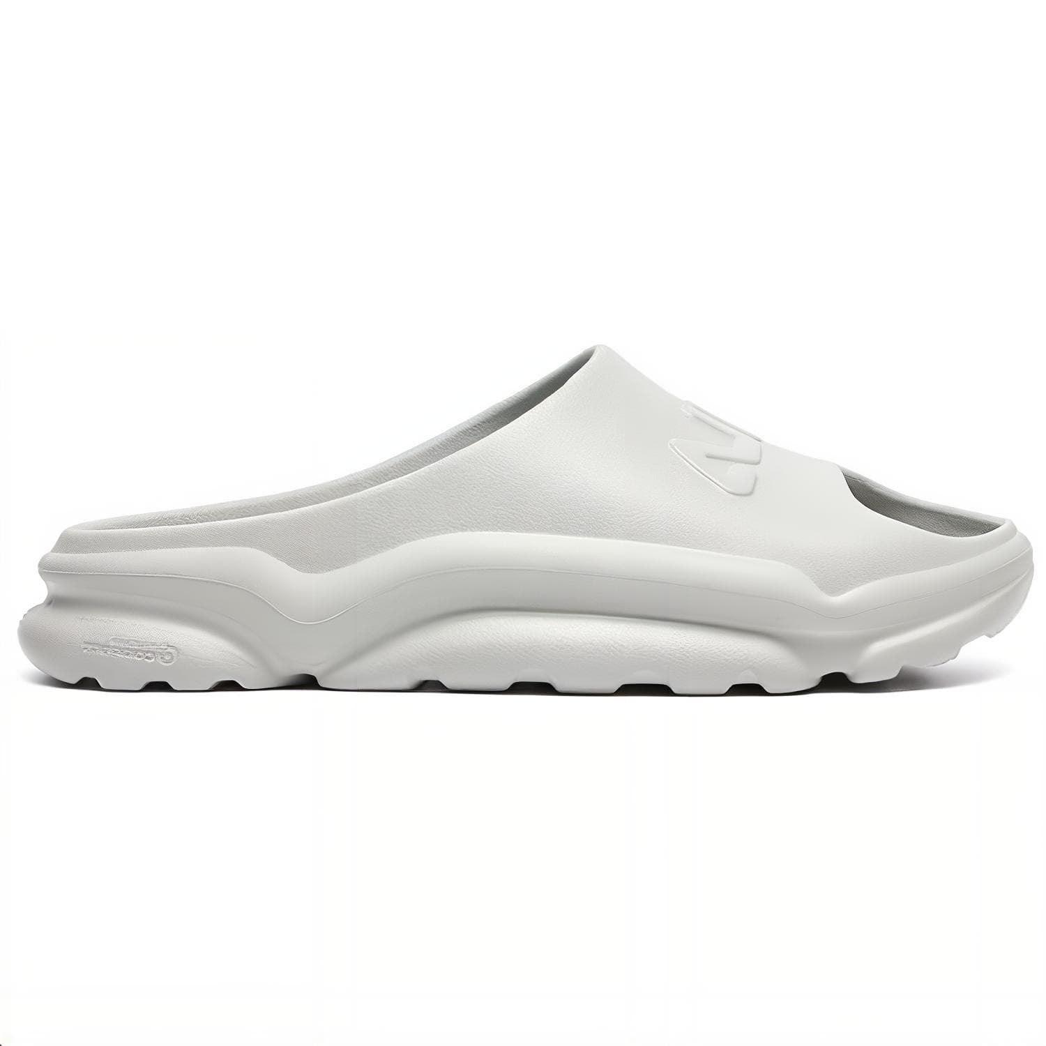 FILA Swim Retro Slides Rubber Sole Quick Dry Slide Slippers Men's Stone Gray 3