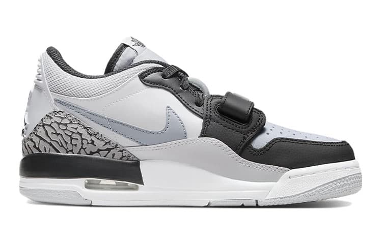 Jordan Legacy 312 Low White Black Grey GS 4