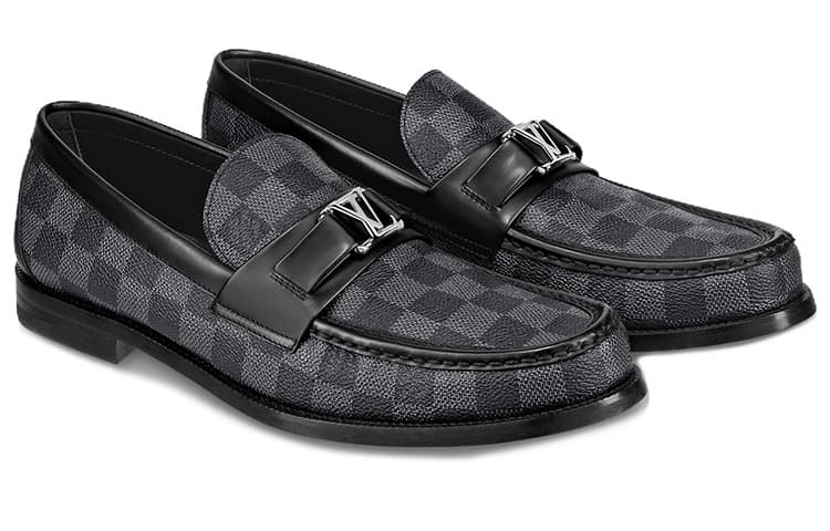 LOUIS VUITTON Major Loafers 'Grey' 4