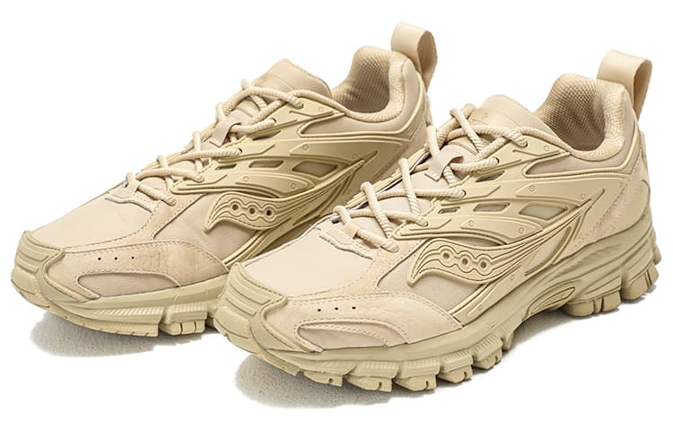 Saucony Cushioning Anti-Slip And Wear-Resistant Low-Top Casual Running Shoes Unisex Sand 5
