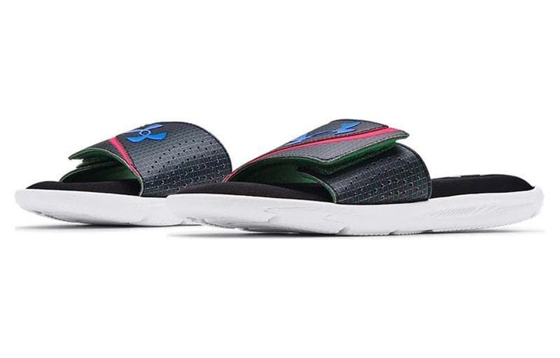 Under Armour Ignite 6 Graphic Strap Slide 'Black Cerise' 5