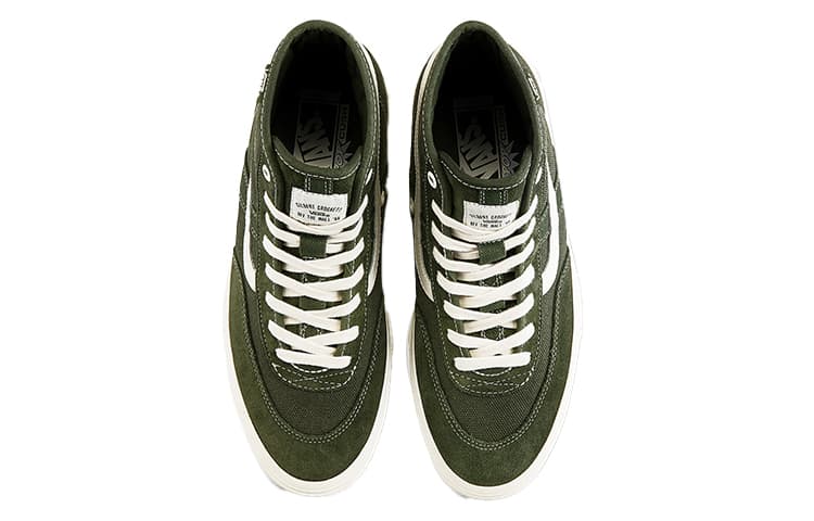 Vans Crockett High Pro Shoes Green Army Green 5