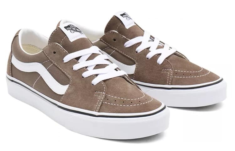 Vans SK8 Low Breathable Wear resistant Non Slip Low Tops Casual Skateboarding Shoes Unisex Brown 6