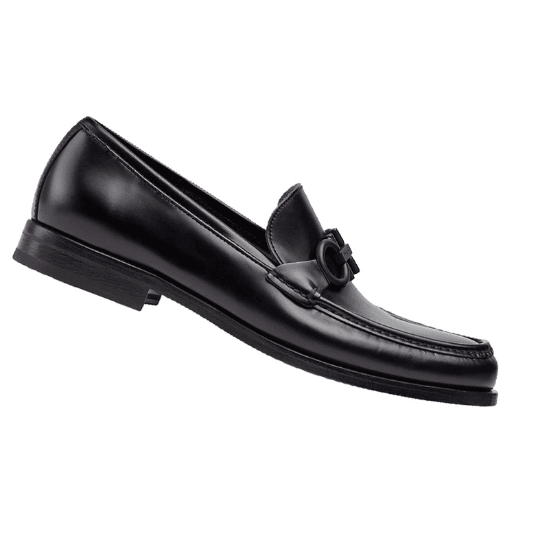 FERRAGAMO Rolo 10 Leather Loafers 4