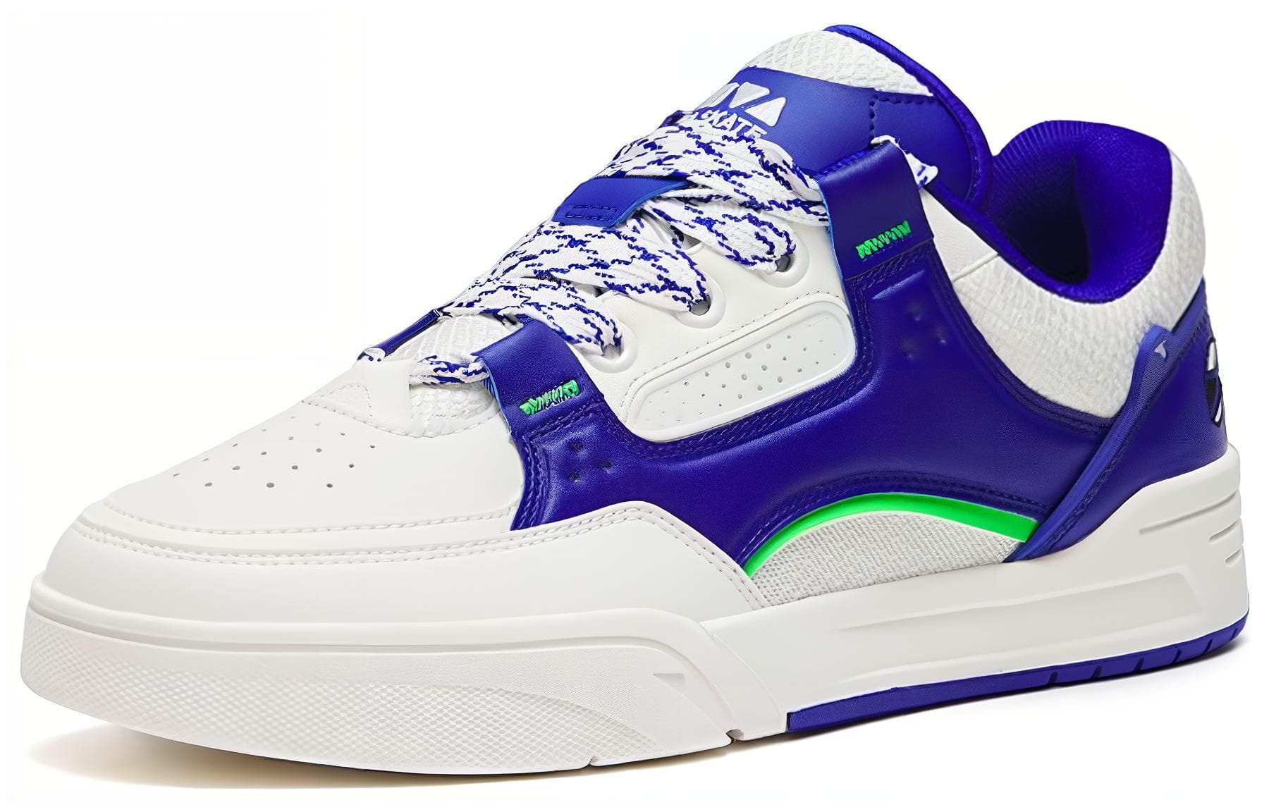 Anta Qie Jie Warm Cushioning And Wear-Resistant Low-Top Skateboard Shoes Men's White Blue 6