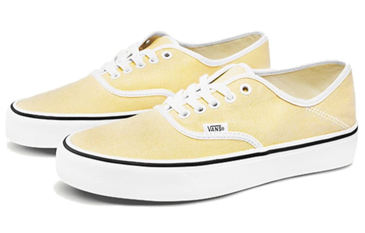 Vans Authentic Yellow Light Yellow Women's 6