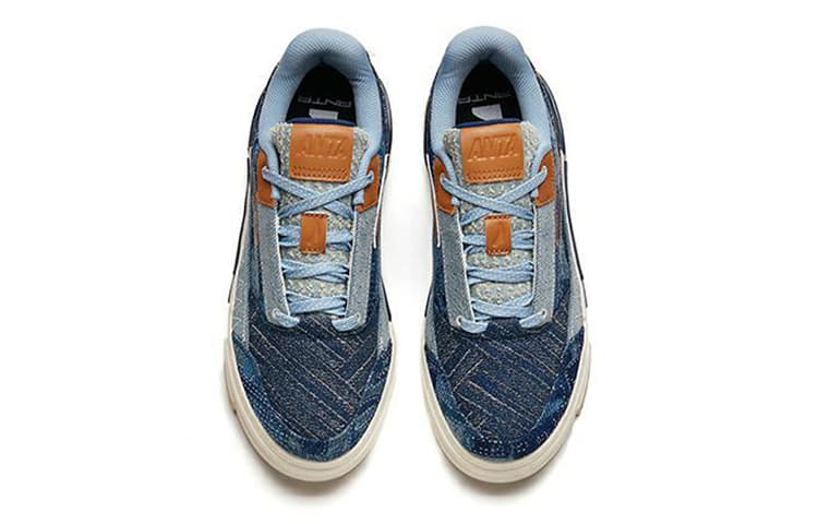 Anta Bump Low-Top Skateboard Shoes Women's Blue 6