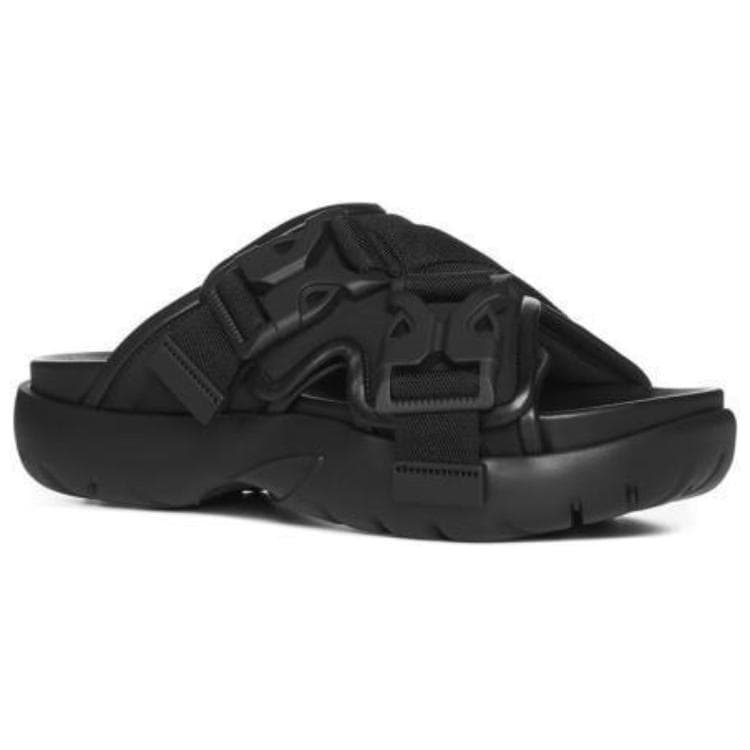 Bottega Veneta Round Toe Slide Sandals Women's Black 3