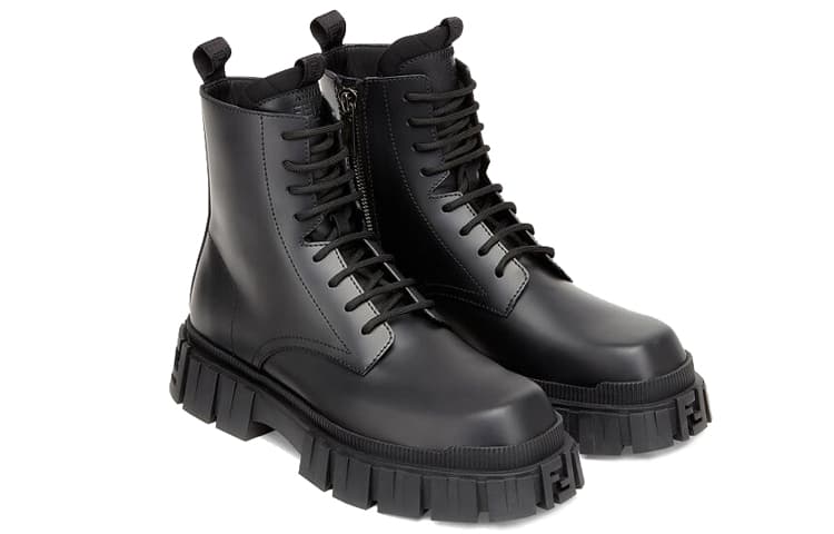 FENDI Fendi Force Martin Boot Men's Black 5