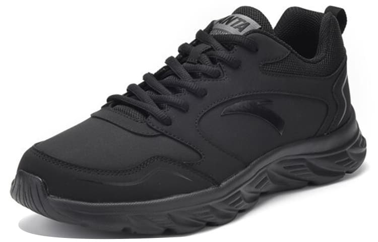 Anta Life Collection Cushioned Wear-Resistant Breathable Low-Top Casual Shoes Men's Black 5