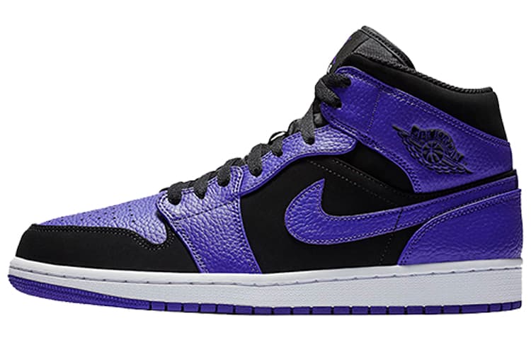 Jordan 1 Mid Black Dark Concord 2