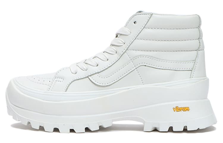 Vans Virbram X Vans SK8 Hi Lx Wear resistant Non Slip Casual Skateboarding Shoes White