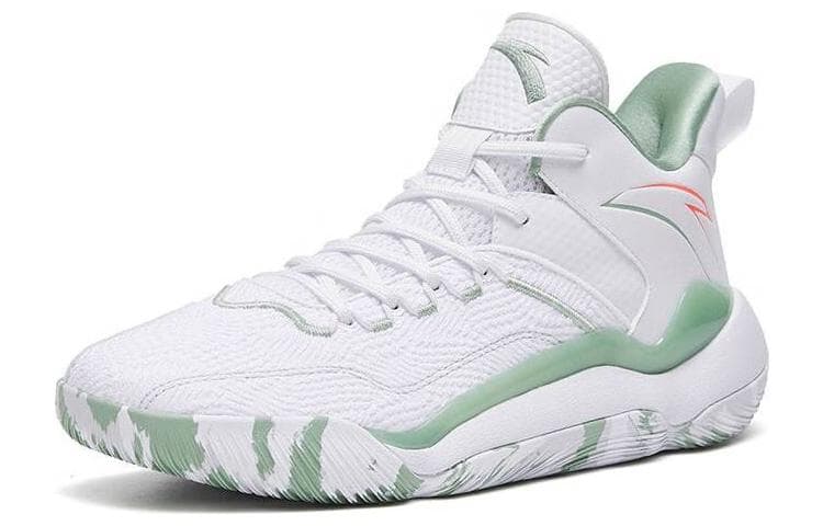 Anta Laser 4 Cushioning Anti-Slip And Wear-Resistant Mid-Top Basketball Shoes Men's White 3