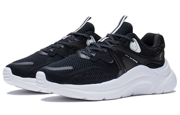 LINING Liuyun Casual Shoes Women's Low-Top Black White 5
