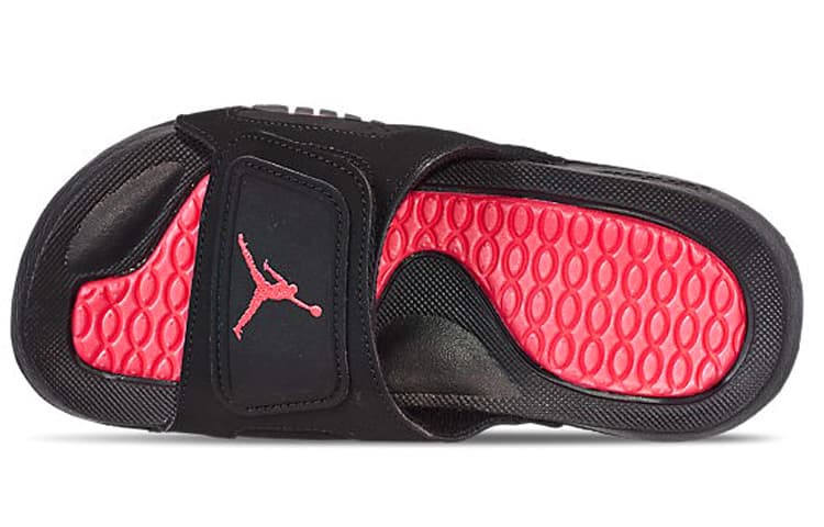 JORDAN Hydro Vi Retro Infrared Black Red Sports Slippers 'Black Infrared 23' Gs 5