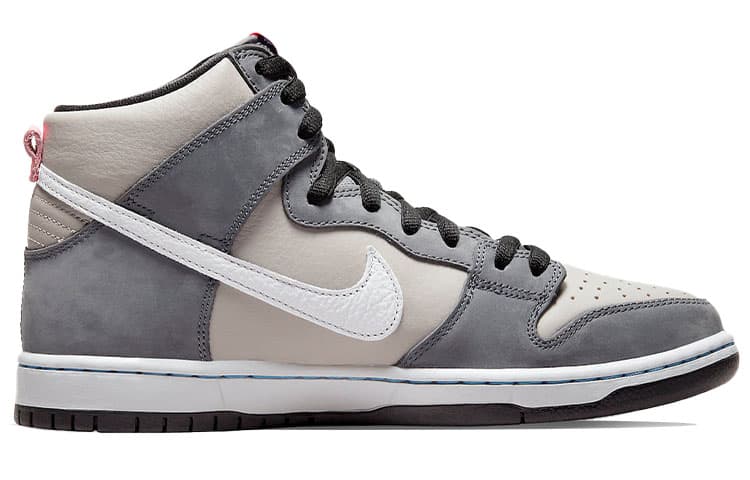 Nike Sb Dunk High Pro Medium Grey Pink 4