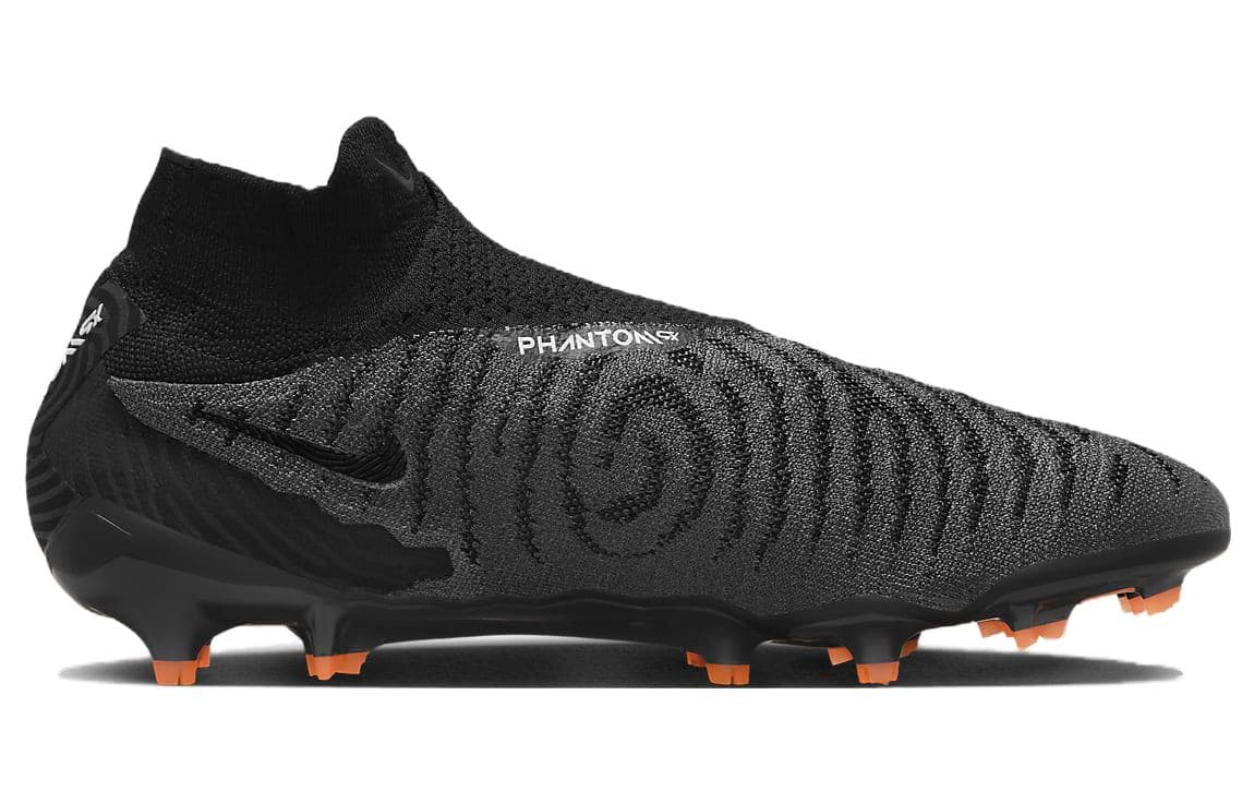Nike Gripknit Phantom Gx Elite Dynamic Fit Fg Black Dark Smoke Grey Total Orange 4