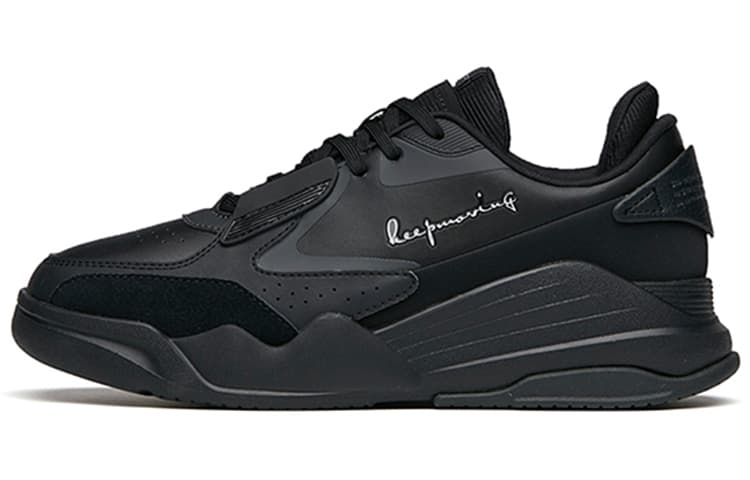 ANTA Skateboard Shoes Women's Low-Top Black/Carbon Gray