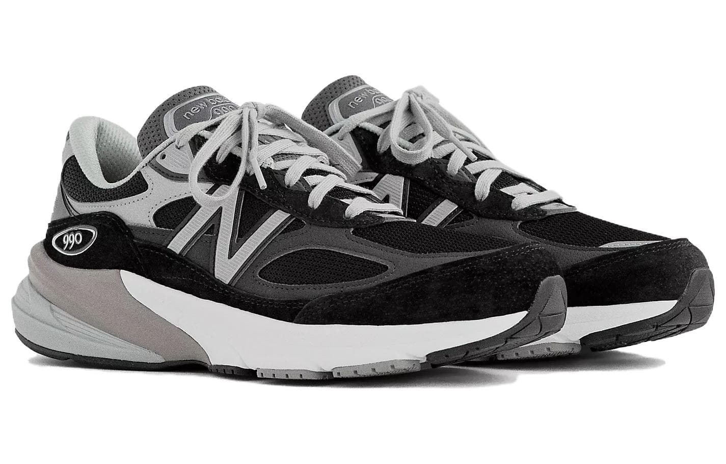 New Balance 990v6 MiUSA Black Grey White Women's 5