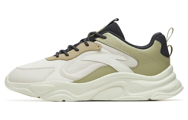 Anta Cushioning Breathable Low-Top Sports Casual Shoes White Green 2