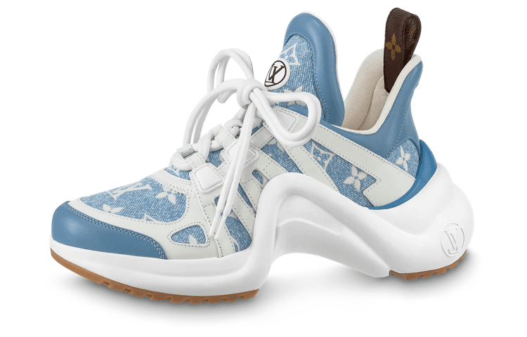 LOUIS VUITTON Archlight 1.0 Low Top Casual Shoes Women's Blue White