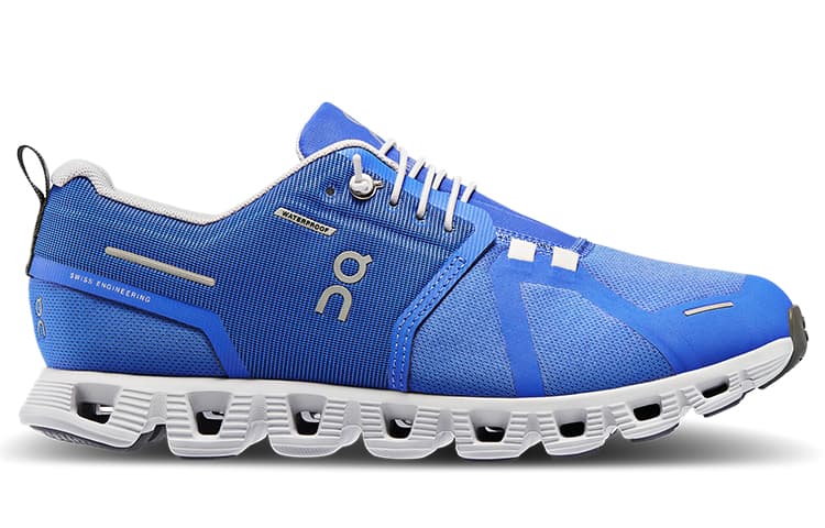 On Waterproof Durable Breathable Low-Top Casual Shoes Women's Blue Gray 3