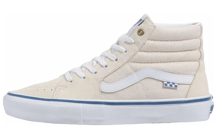 Vans Raw Canvas Skate SK8 HI 'White Blue'