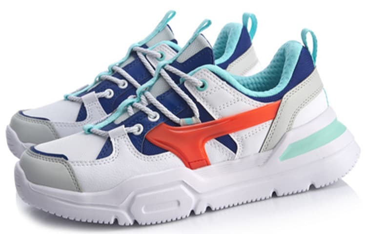 LINING Mark Casual Shoes Women's Low-Top White Blue Red 6