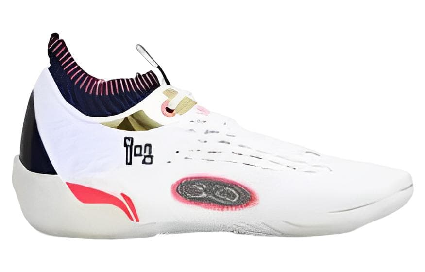 LiNing Wade 808 Ultra Cushioning Anti-Slip And Wear-Resistant Low-Top Basketball Shoes Men's White Red 4