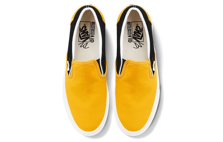 Vans Slip On Black Yellow Unisex 'Black Yellow' 6