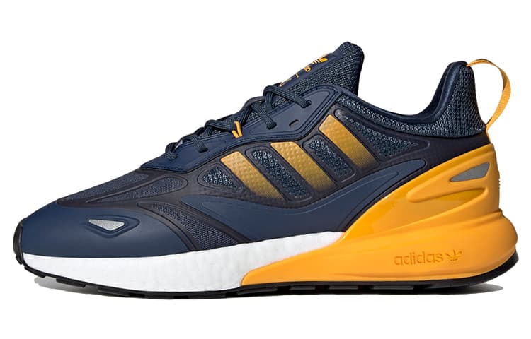 Adidas Originals Zx 2K Boost 2.0 Crew Blue Semi Solar Gold 2