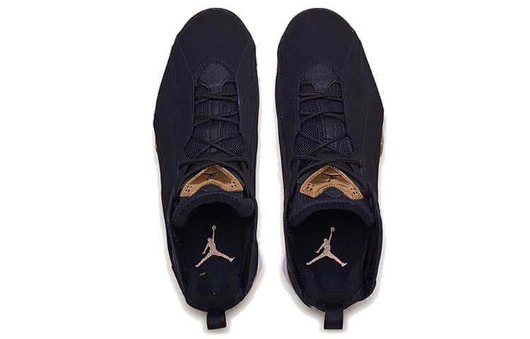 JORDAN True Flight Black Metallic Gold 5