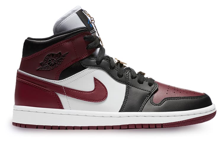 JORDAN 1 Mid Se Black Dark Beetroot Women's 3