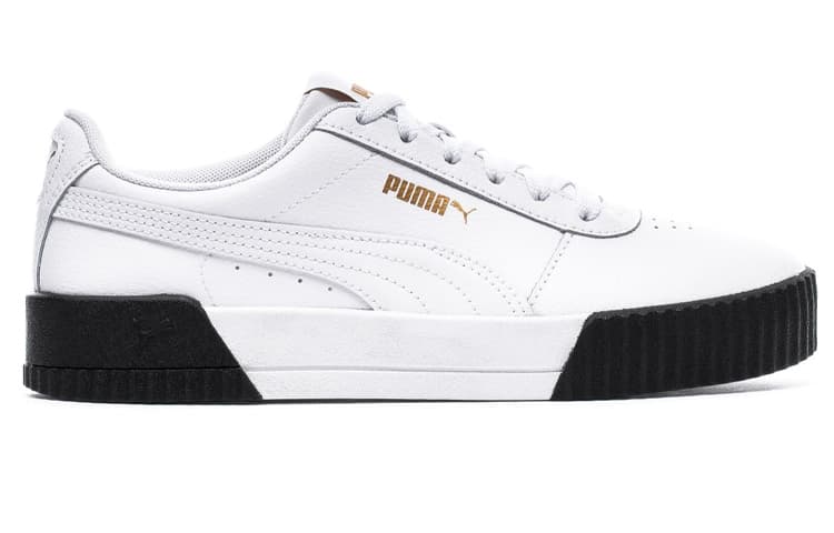 PUMA Carina Leather 'White Black' Women's 3