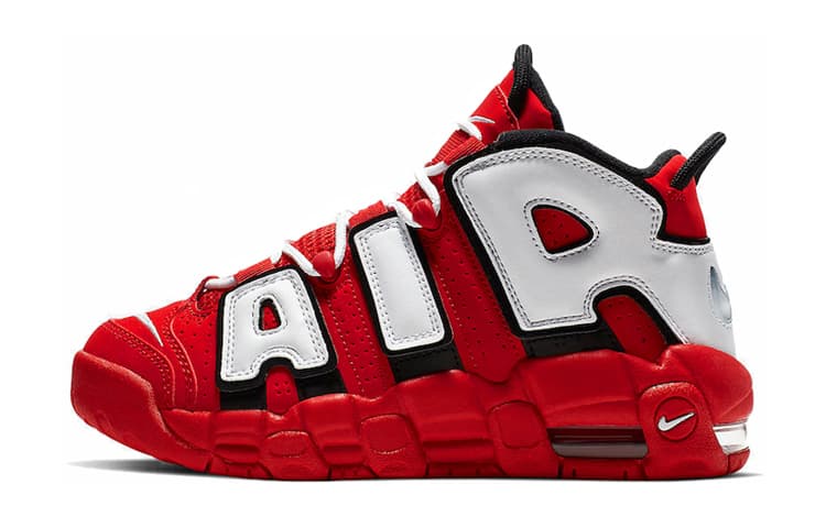 Nike Air More Uptempo University Red Black White GS 2
